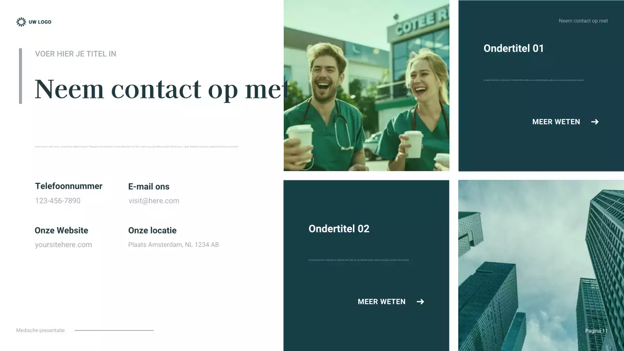 teal presentatie professionele gezondheidszorg