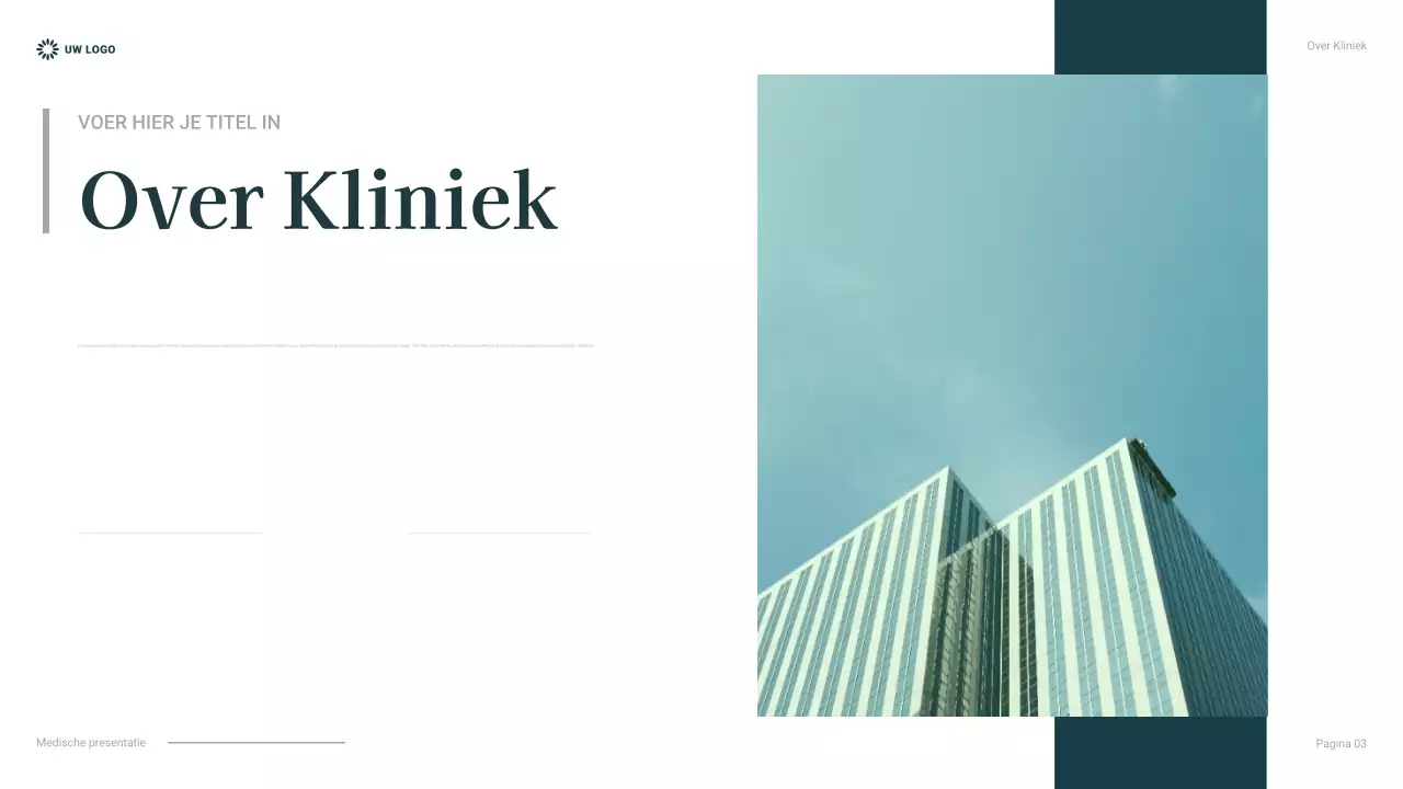 teal presentatie professionele gezondheidszorg