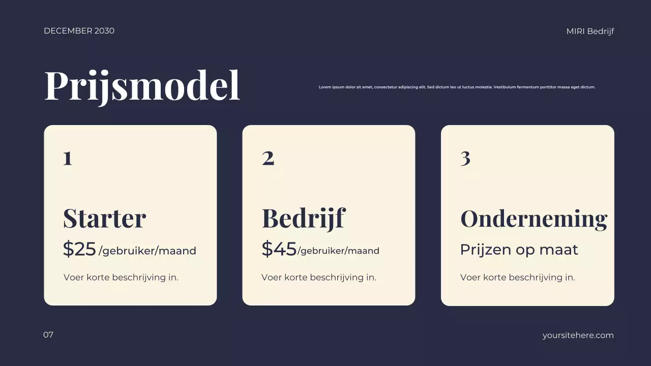 modern ondernemingsplan marine