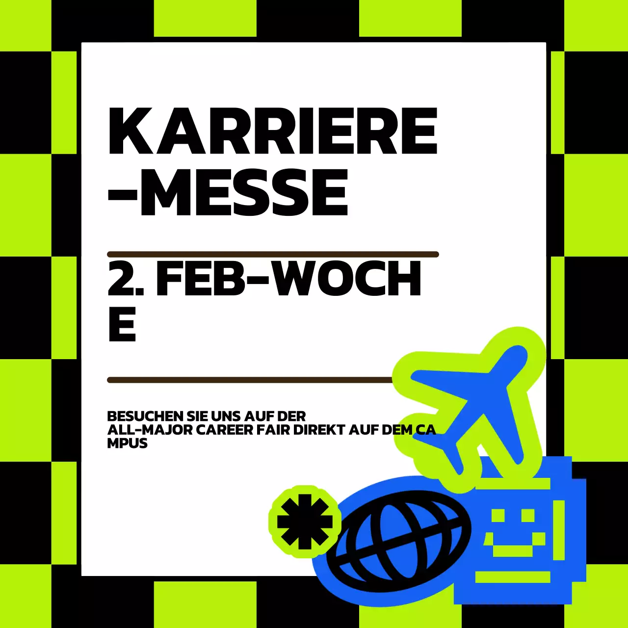 Neo Brutalism Karrieremesse Ankündigung