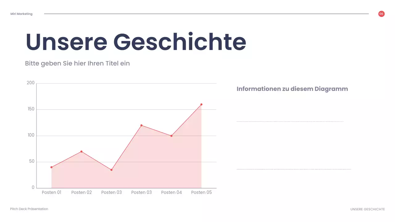 rote geometrische Geschäftspräsentation