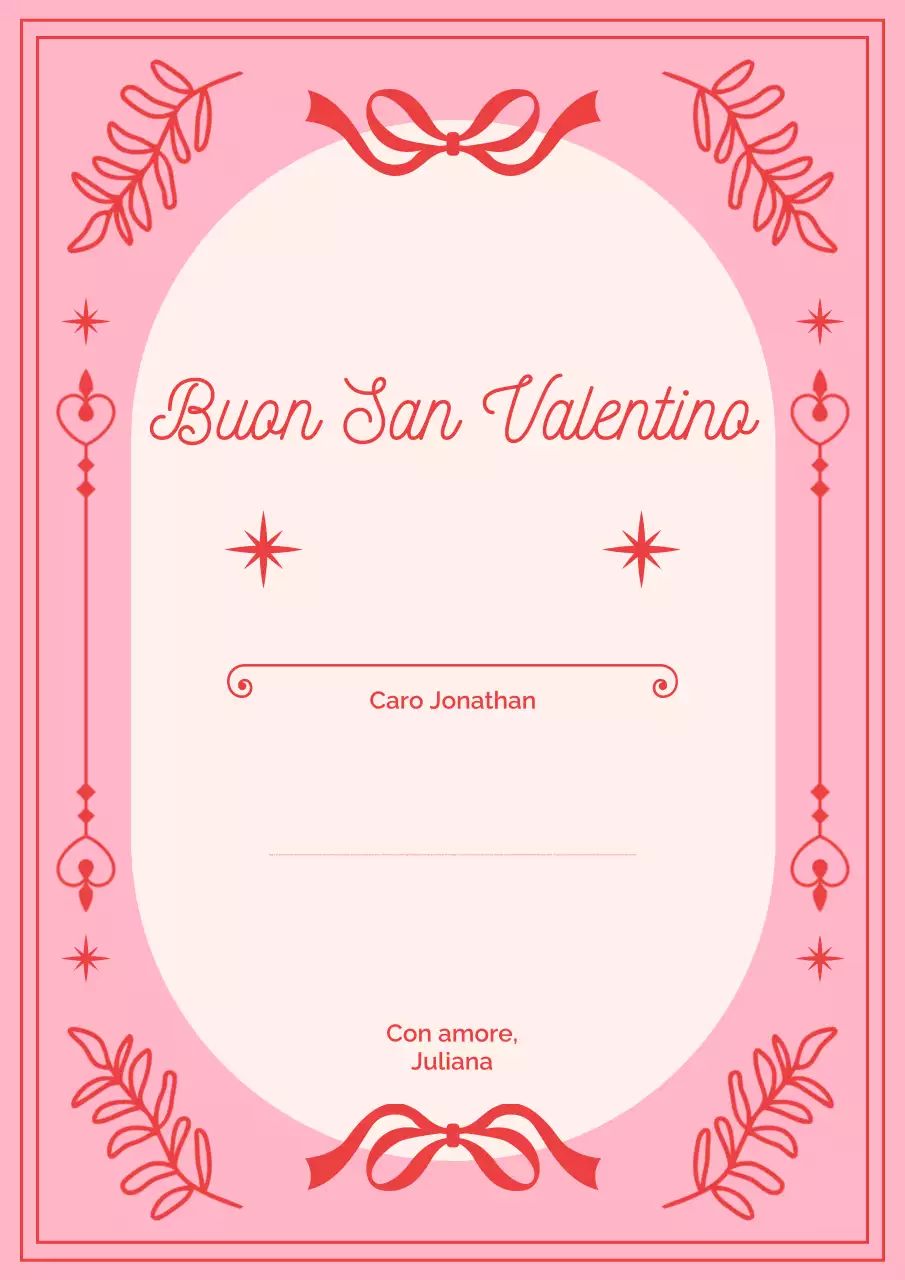 Rosa Elegante Estetica San Valentino Biglietto d'auguri Lettera Poster