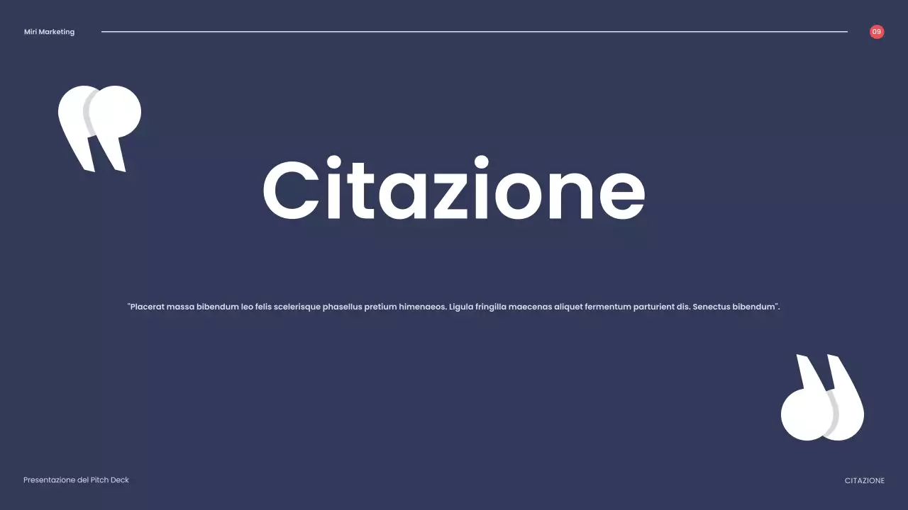 presentazione aziendale geometrica rossa