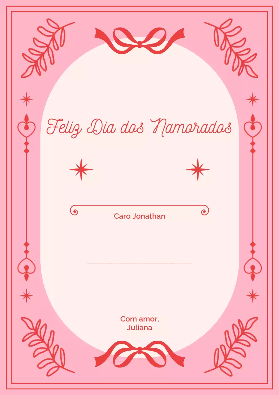 Rosa Elegante Estética Cartão de felicitações dos namorados Cartaz