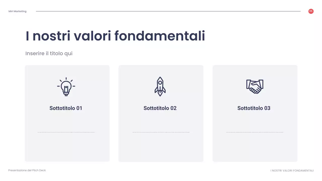 presentazione aziendale geometrica rossa