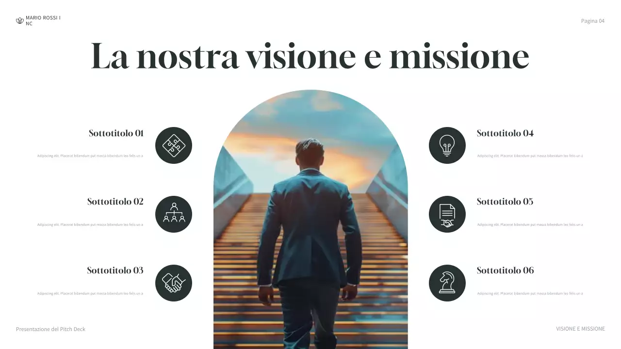 presentazione aziendale moderna e verde