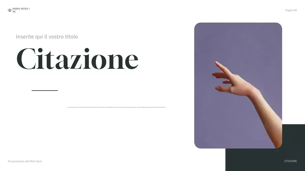 presentazione aziendale moderna e verde