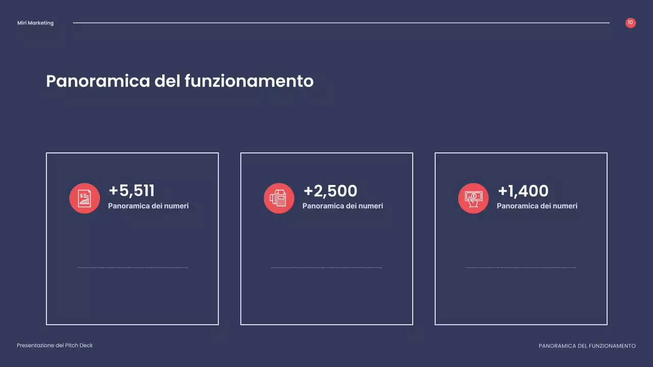 presentazione aziendale geometrica rossa
