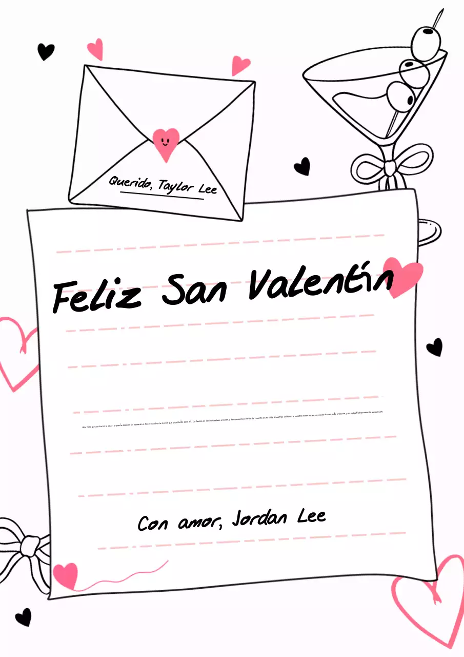 tarjeta de amor romántica rosa