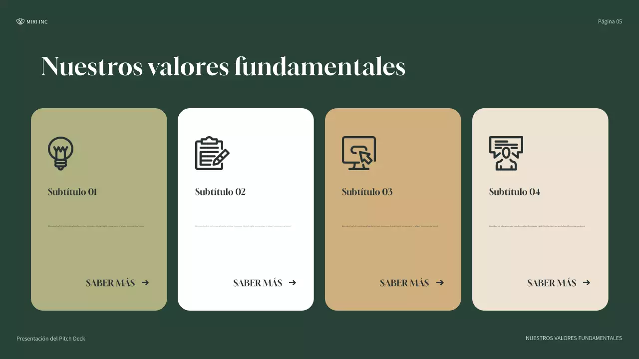 presentación de empresa moderna y ecológica