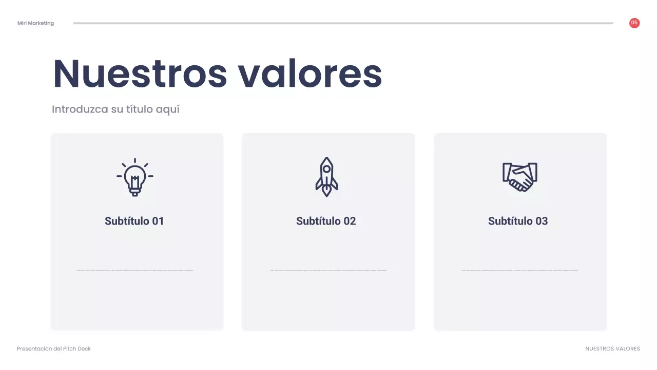 presentación empresarial geométrica roja