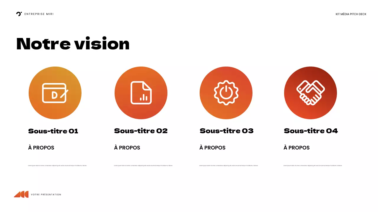 orange bold media presentation