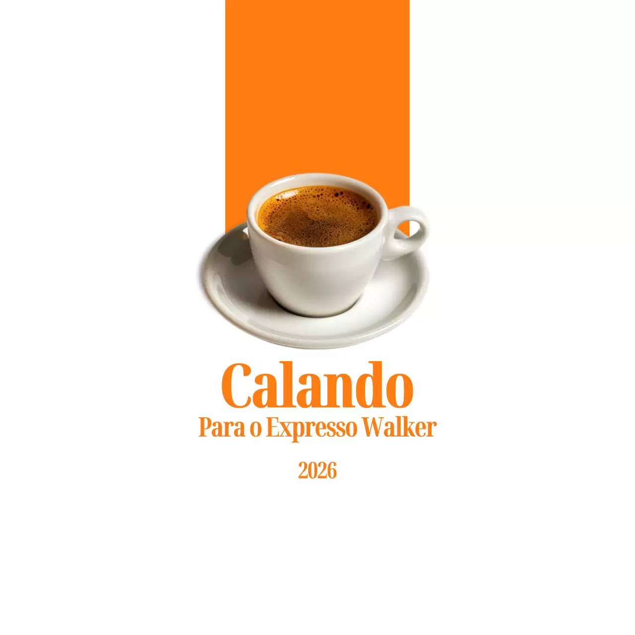 Promover um café simples com um toque de cor