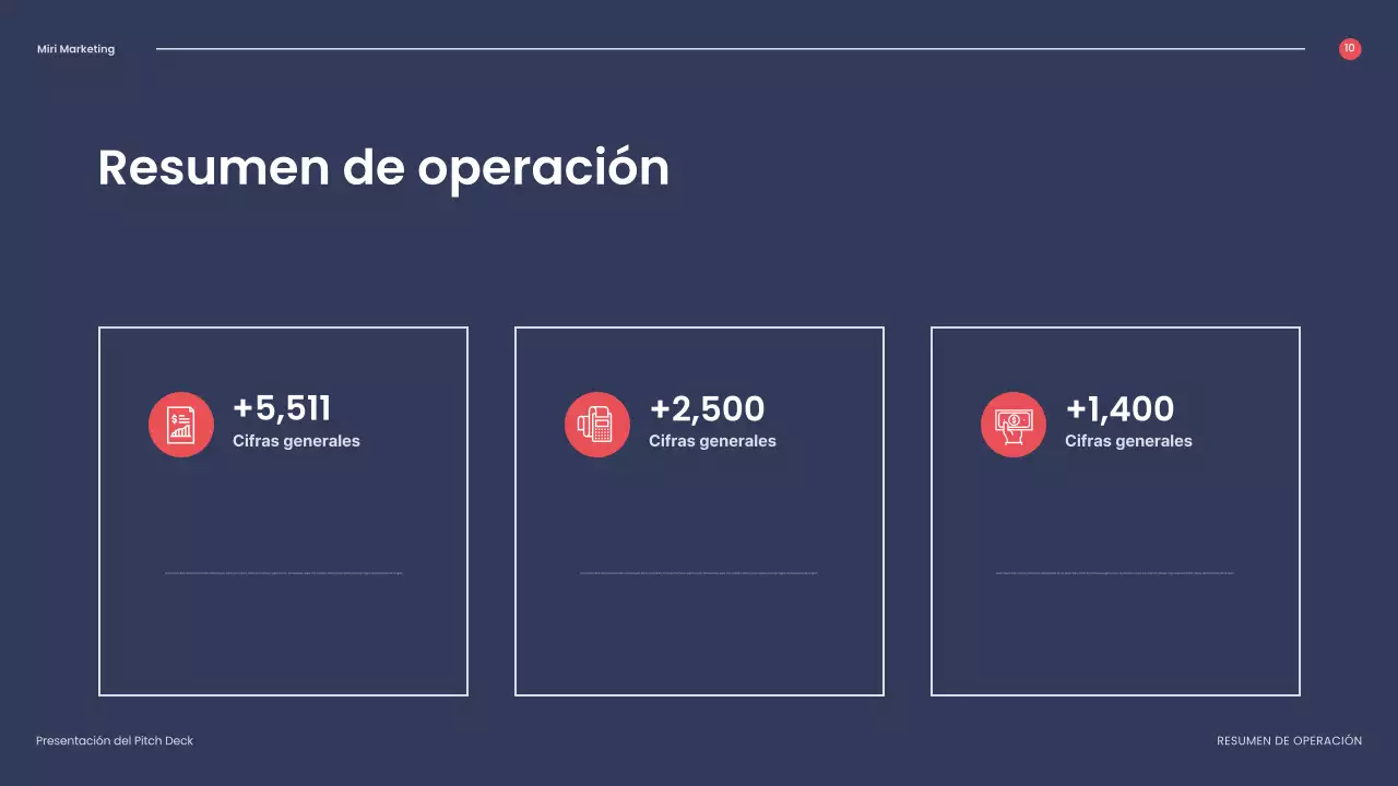 presentación empresarial geométrica roja