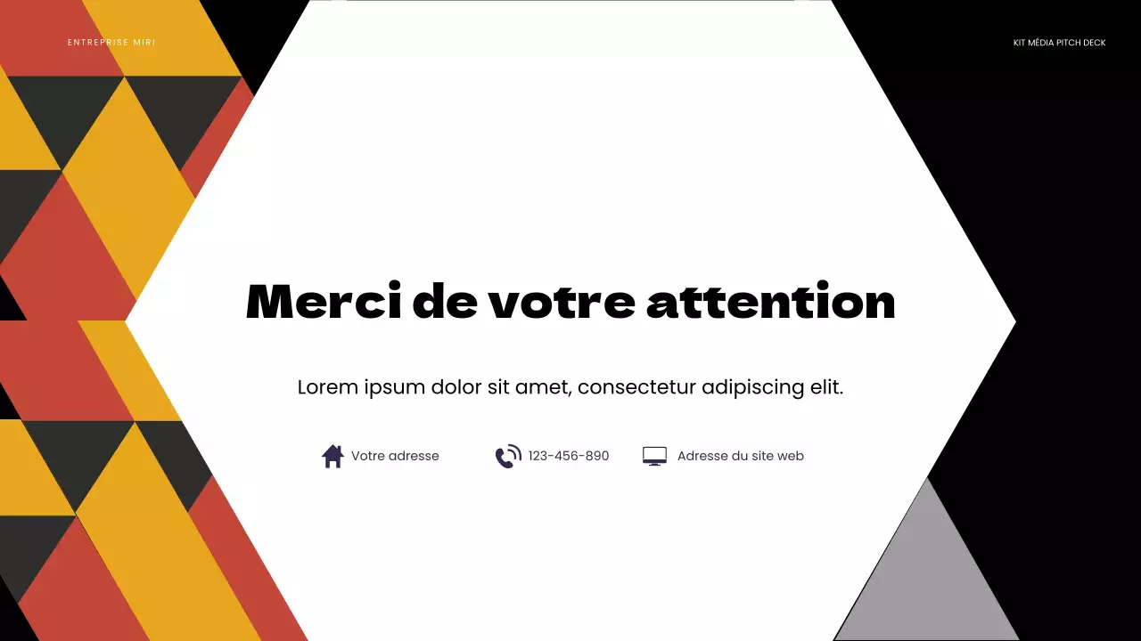 orange bold media presentation