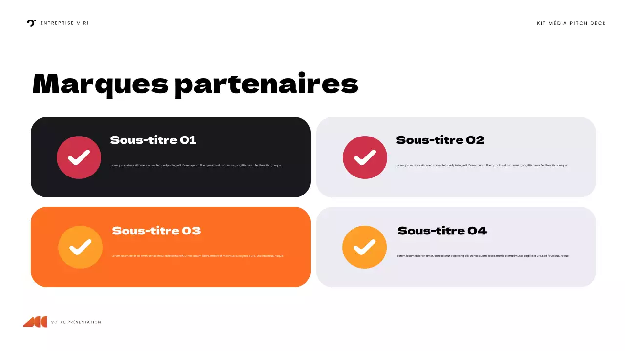 orange bold media presentation