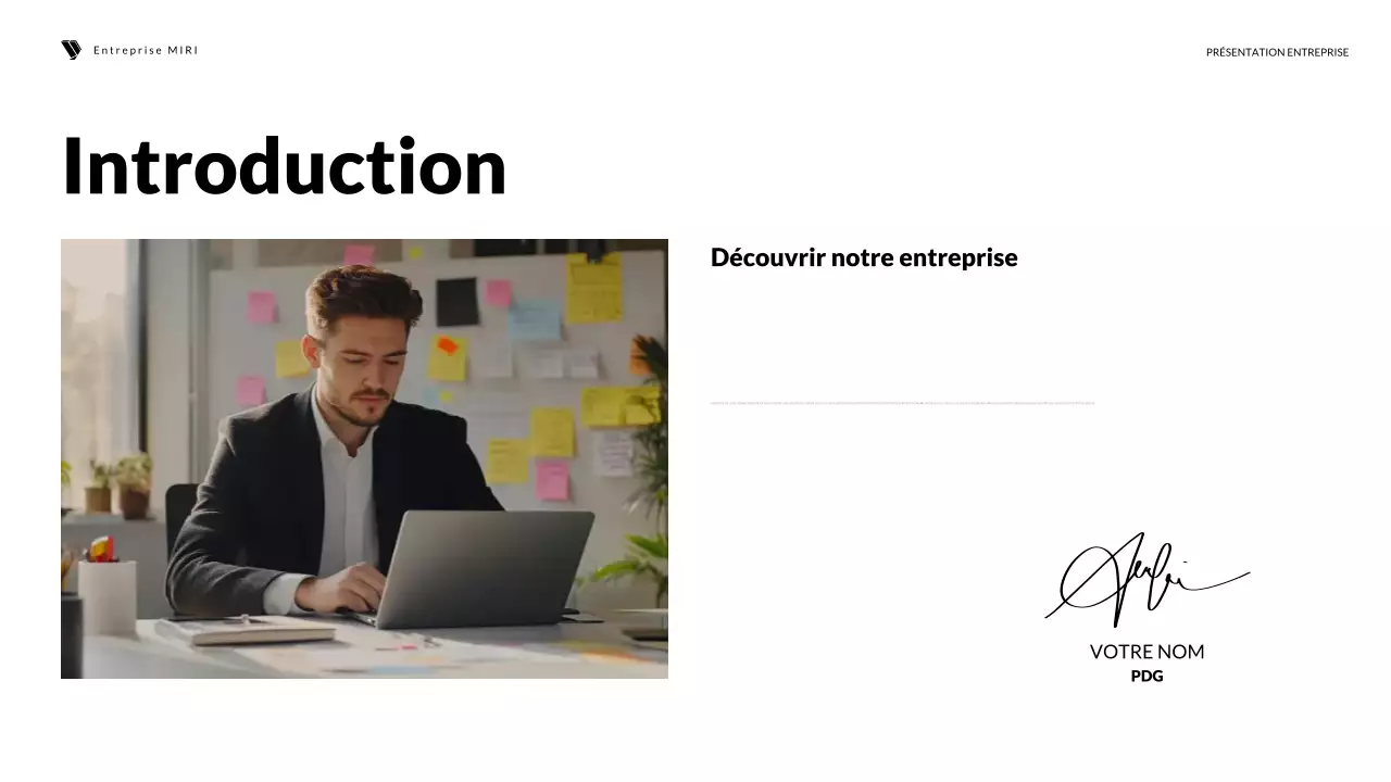 le discours d'entreprise moderne et rouge