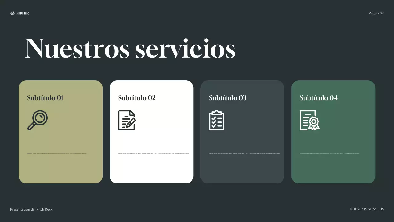 presentación de empresa moderna y ecológica