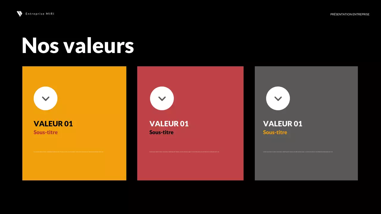 le discours d'entreprise moderne et rouge