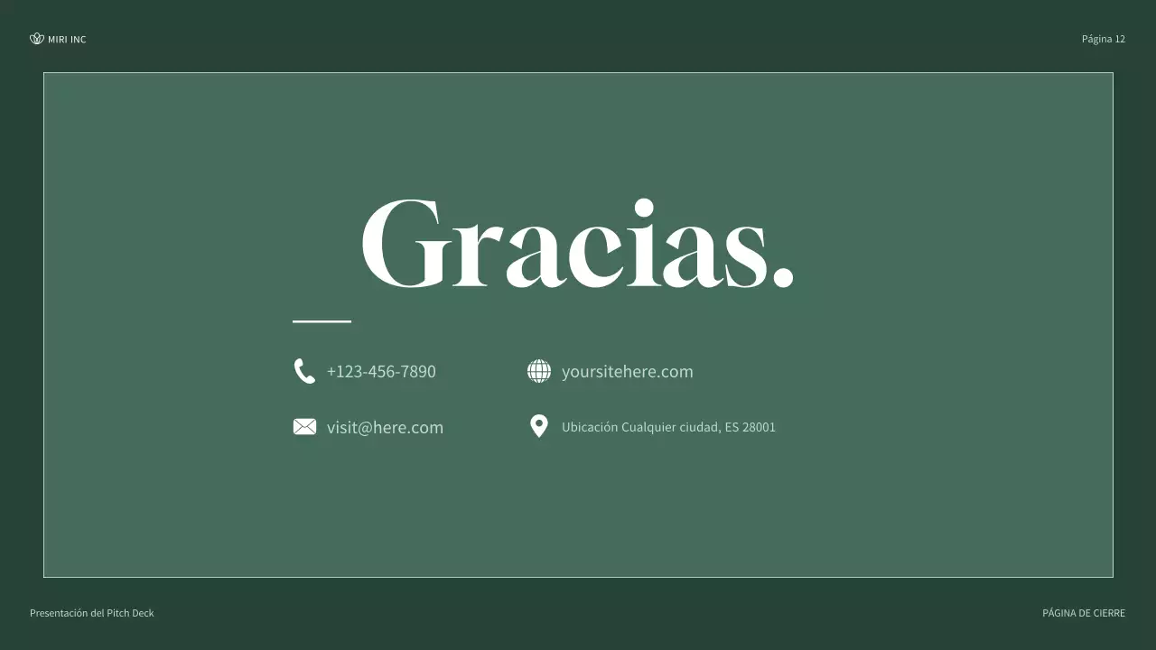 presentación de empresa moderna y ecológica