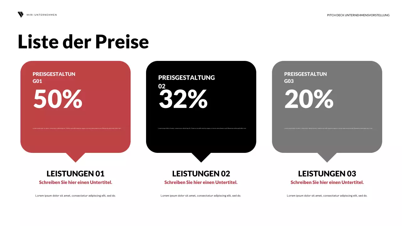 red modern business pitch