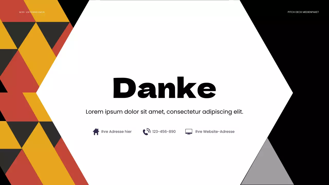 orange bold media presentation