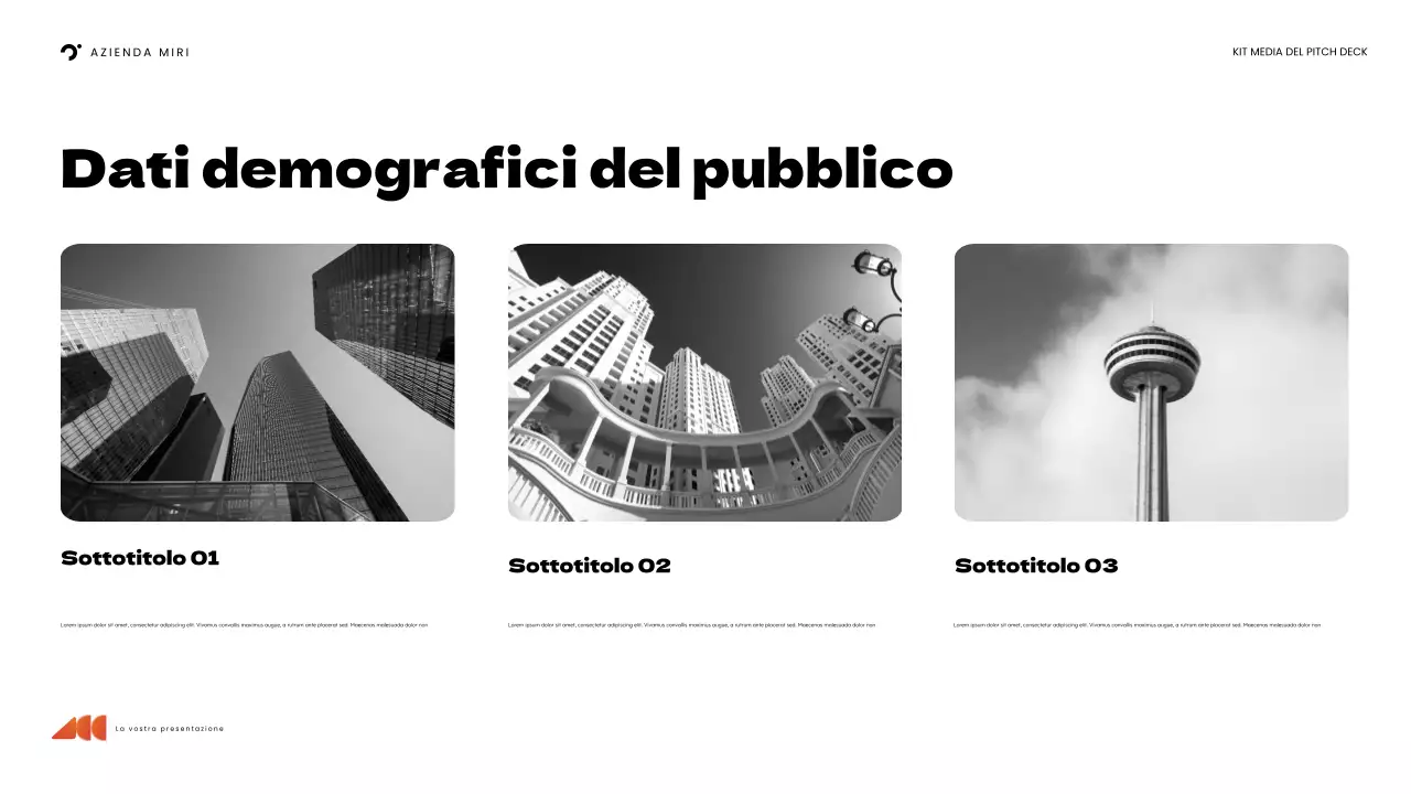 presentazione dei media in grassetto arancione