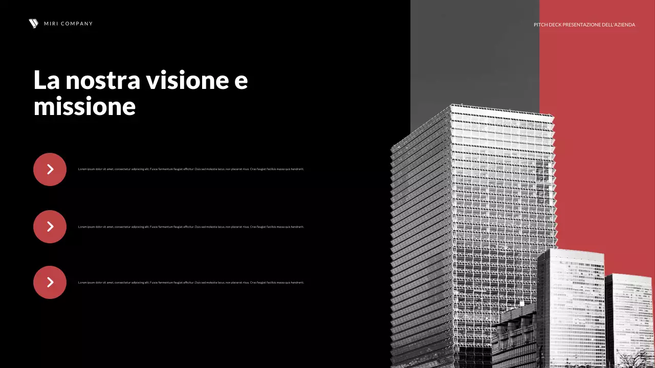 passo d'affari rosso moderno