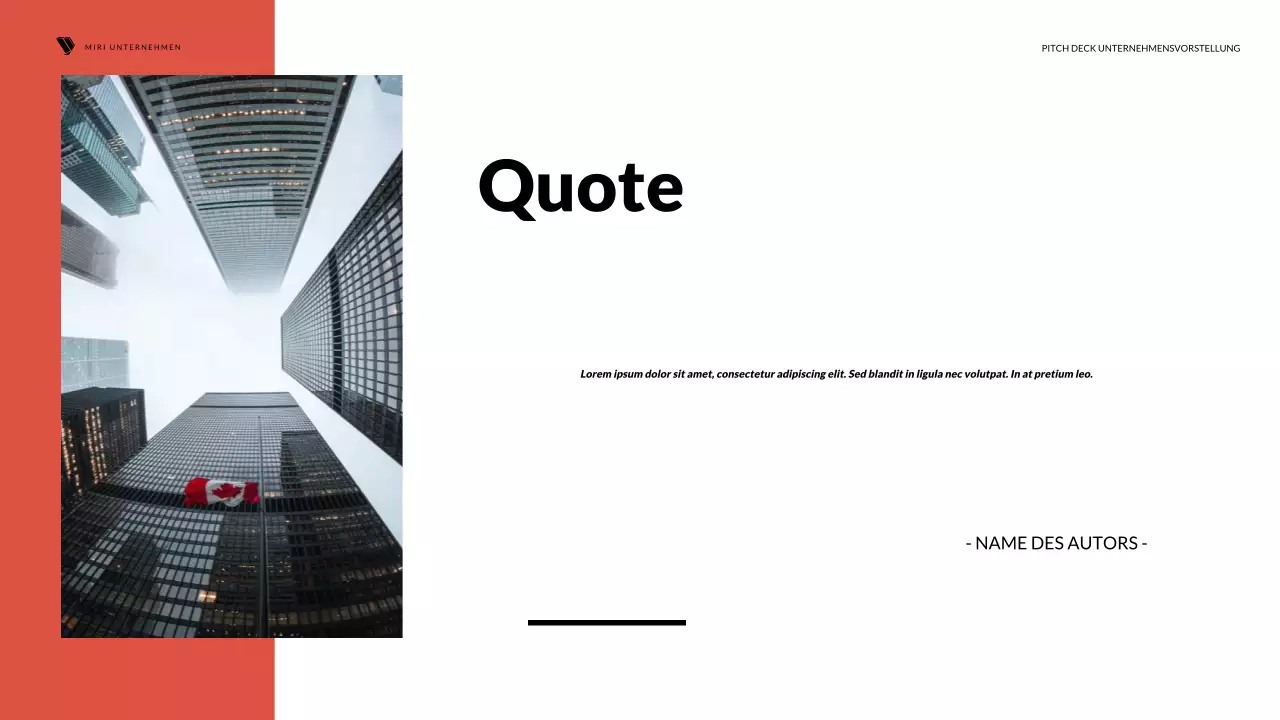 red modern business pitch