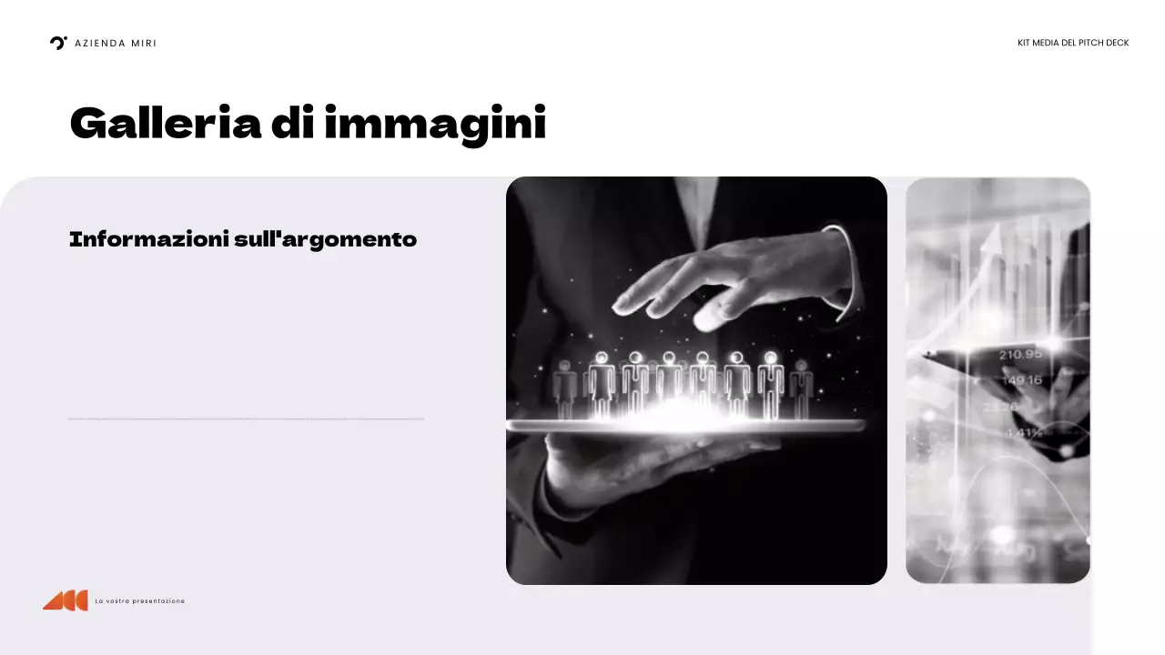 presentazione dei media in grassetto arancione