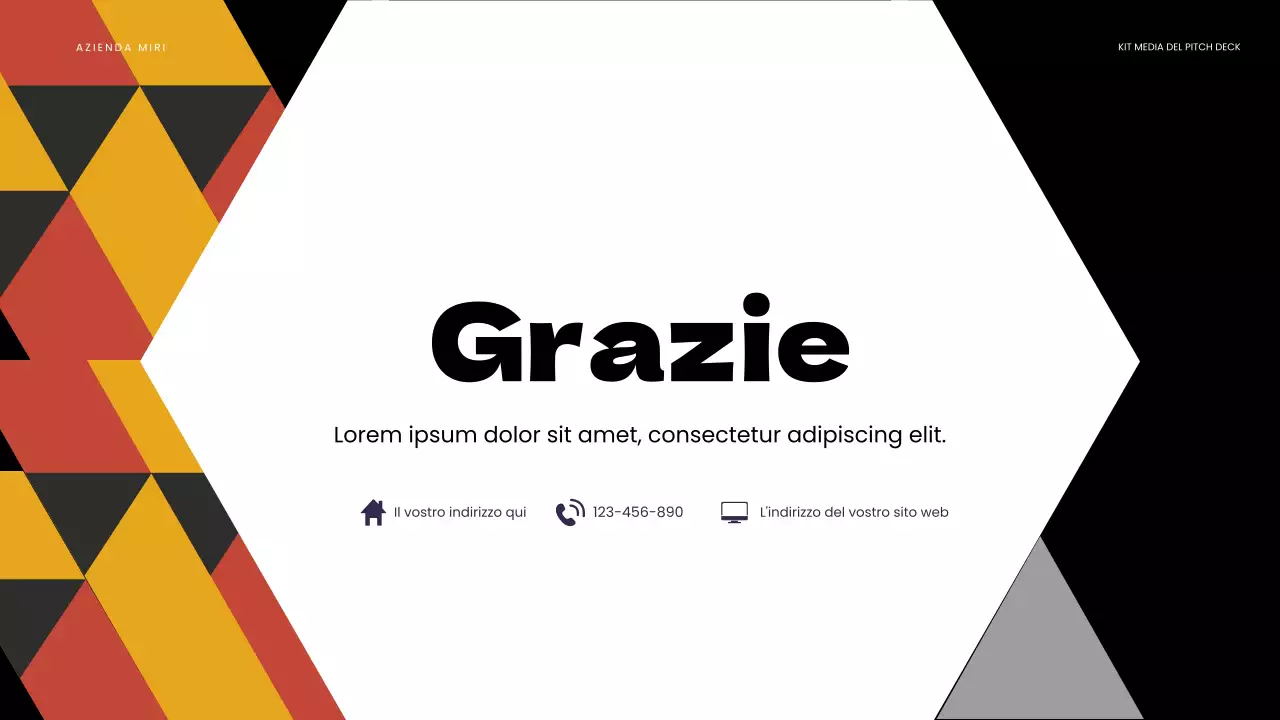 presentazione dei media in grassetto arancione