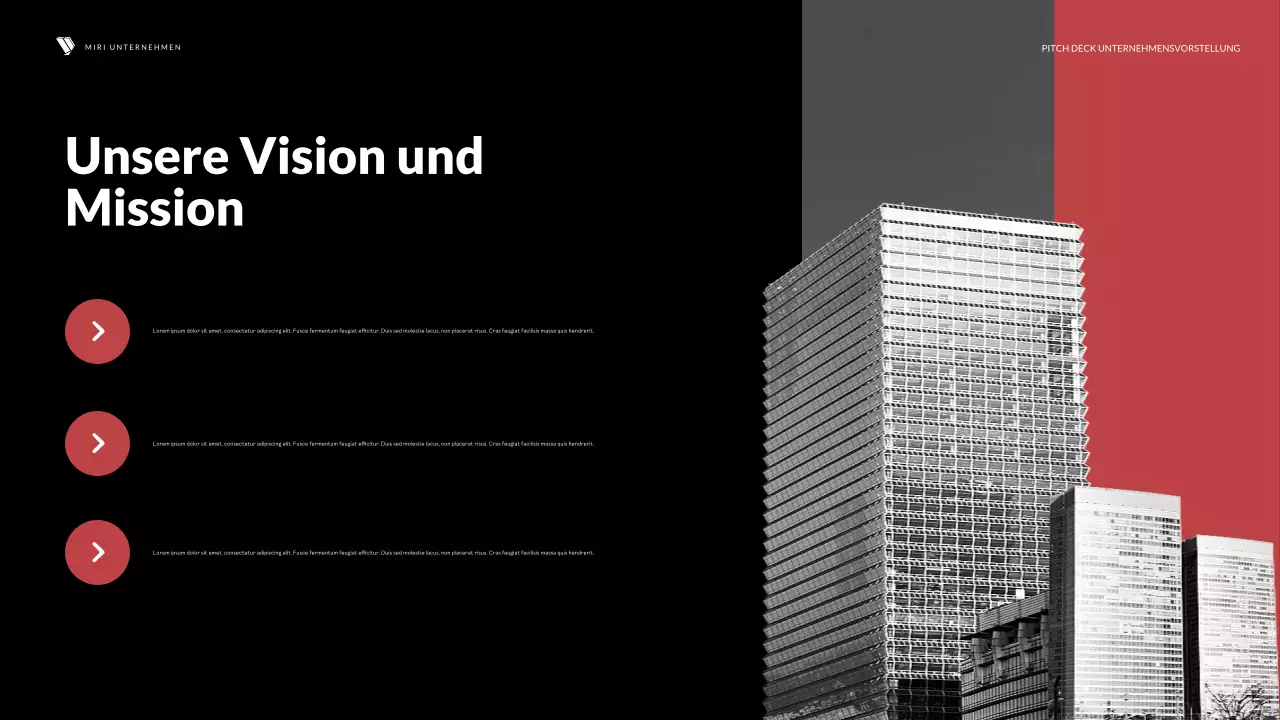 red modern business pitch