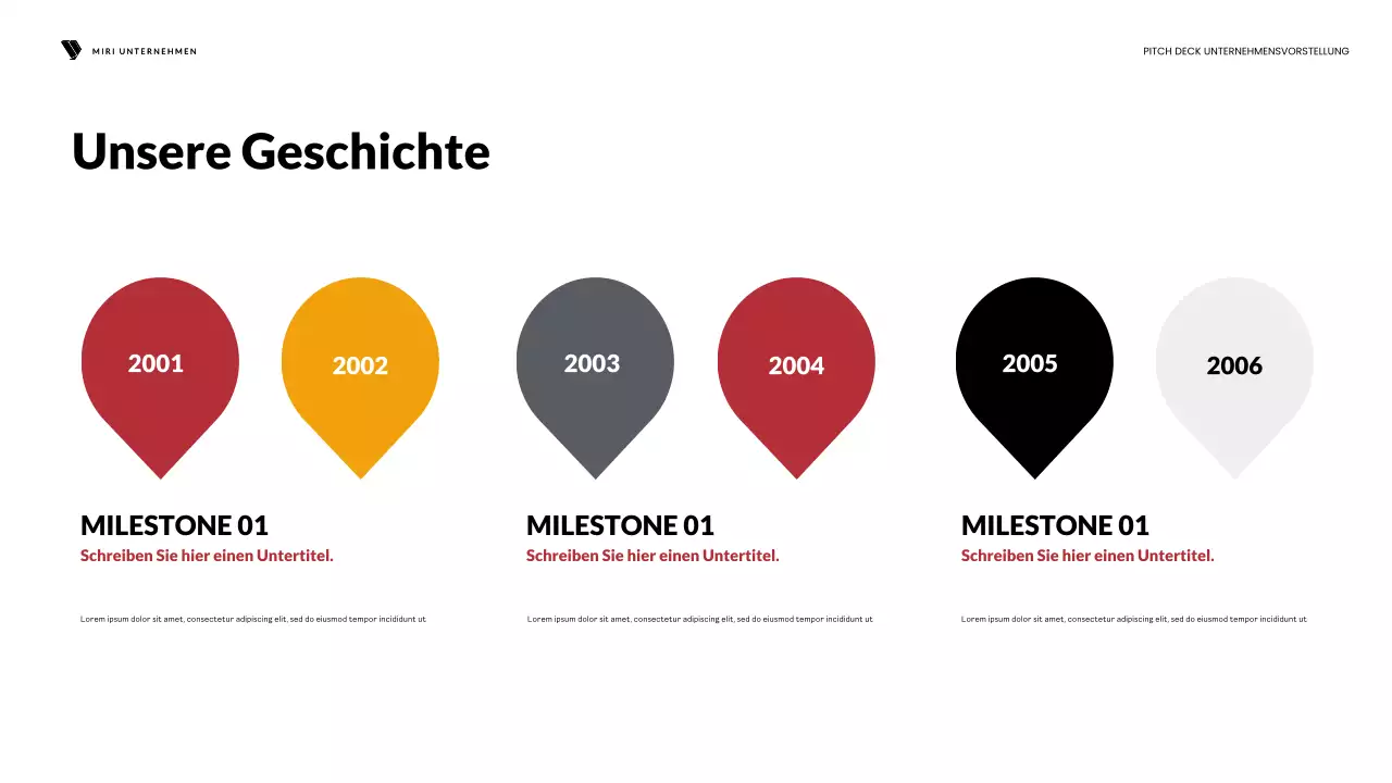 red modern business pitch