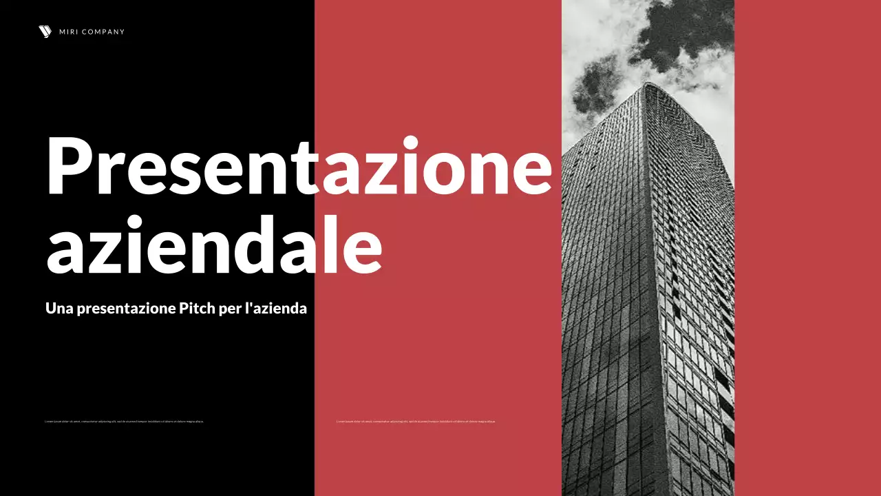 passo d'affari rosso moderno