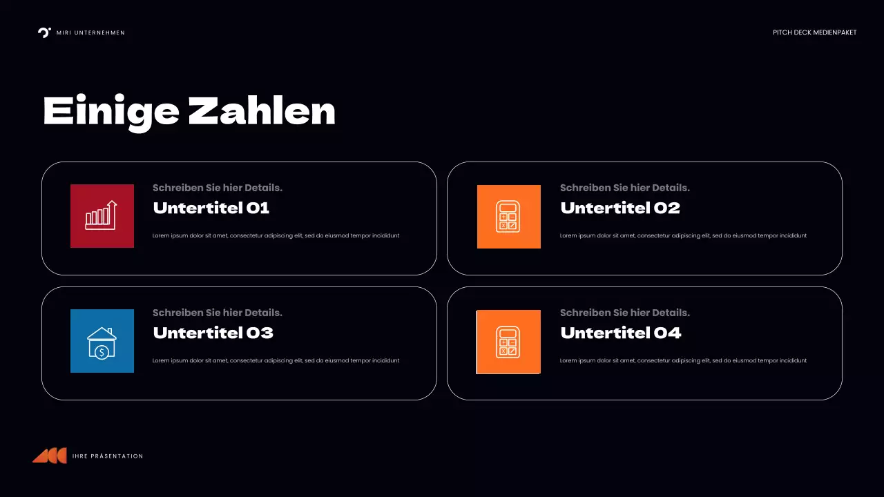 orange bold media presentation