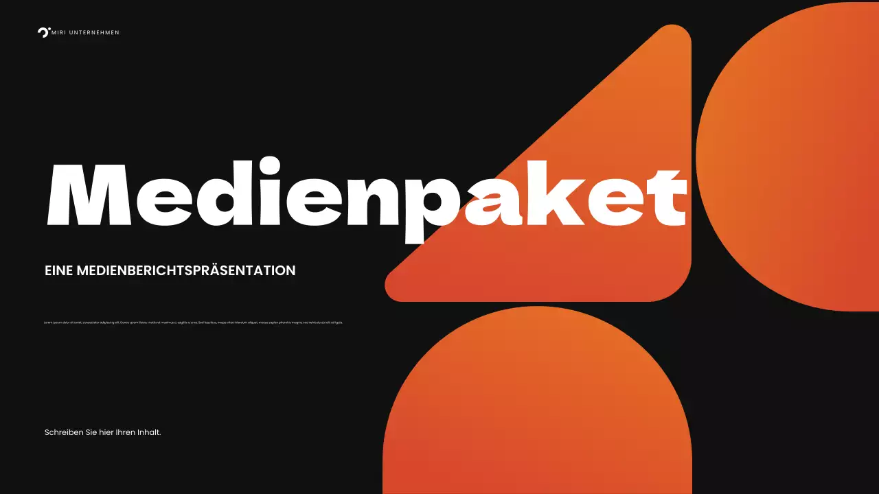 orange bold media presentation