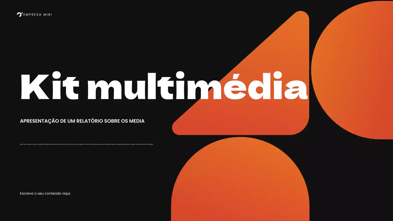 apresentação orange bold media