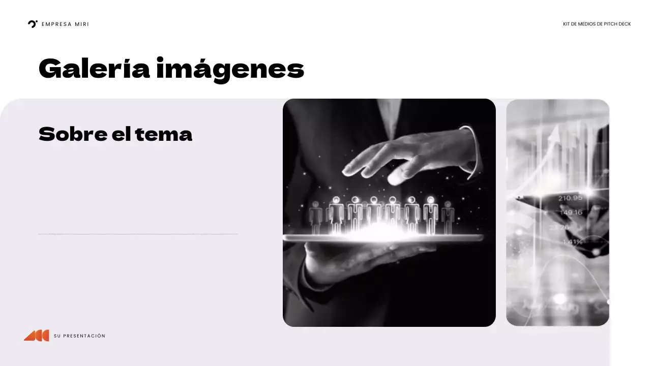 presentación de orange bold media