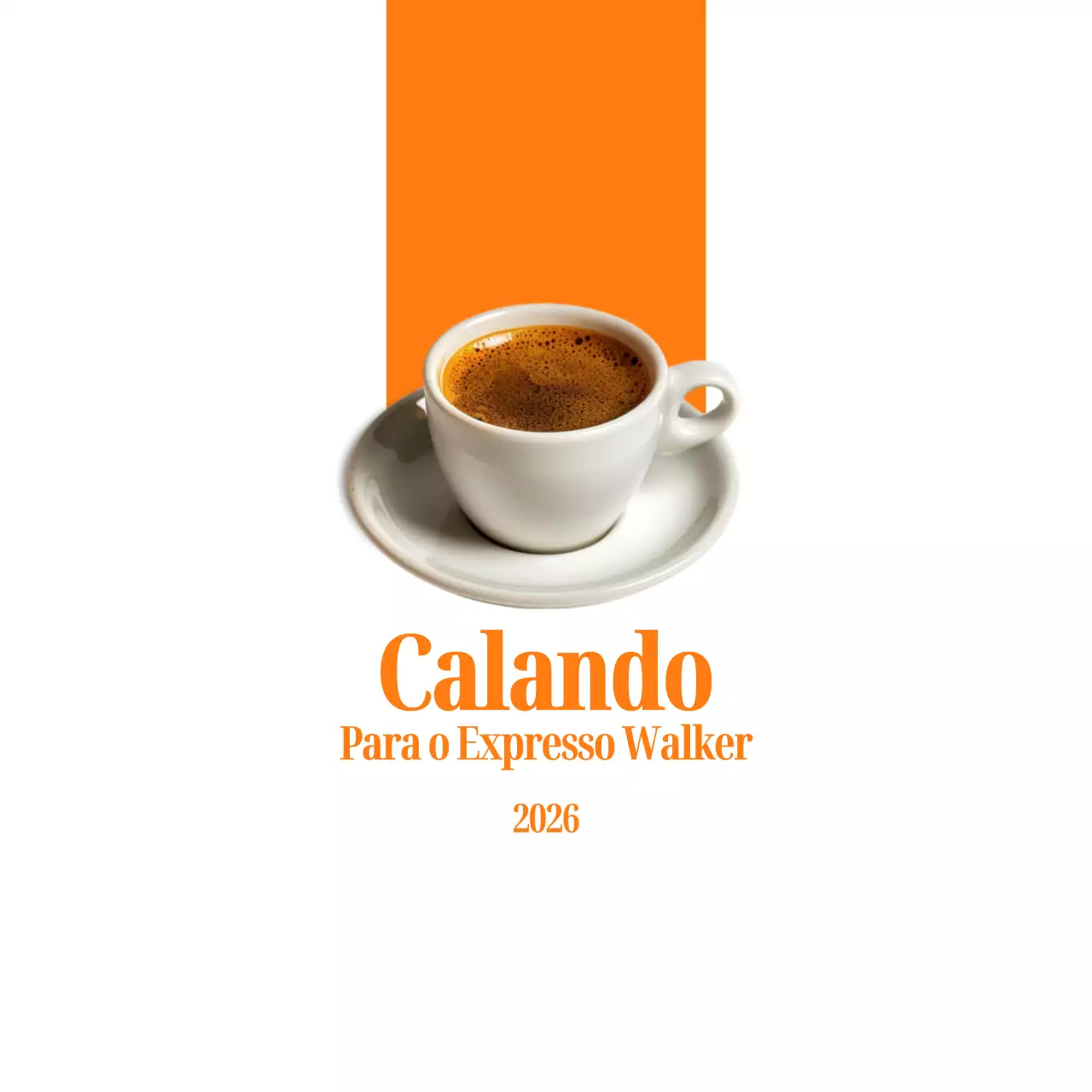 Promover um café simples com um toque de cor
