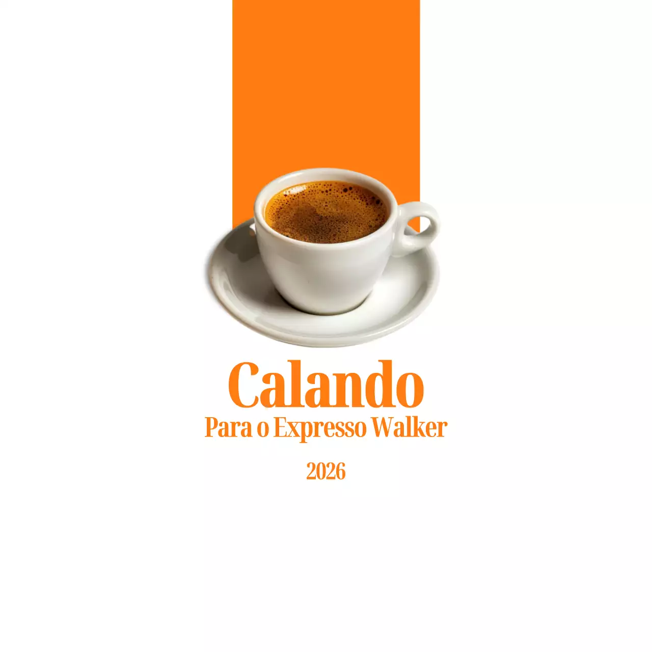 Promover um café simples com um toque de cor