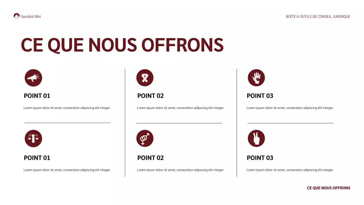 présentation juridique classique marron