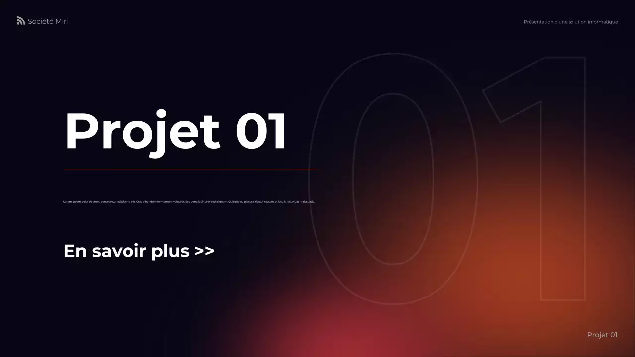 présentation de l'informatique moderne orange