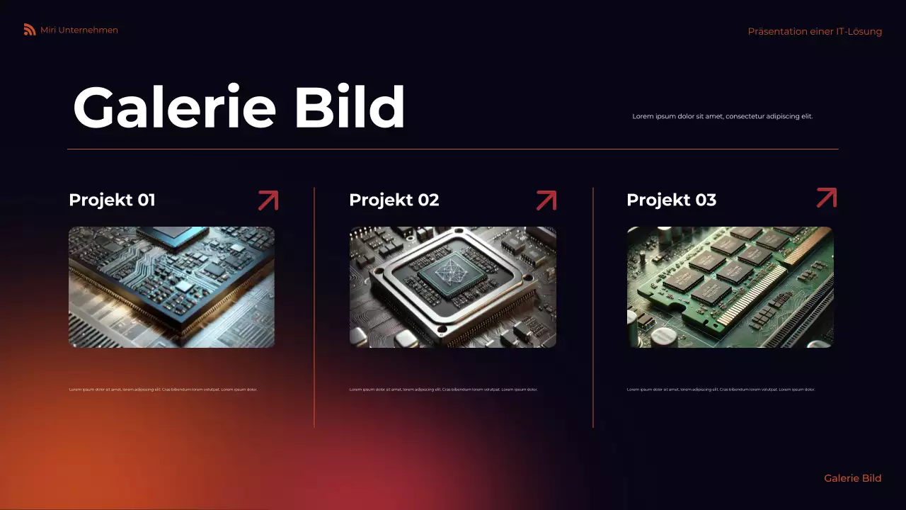 orange moderne IT-Präsentation