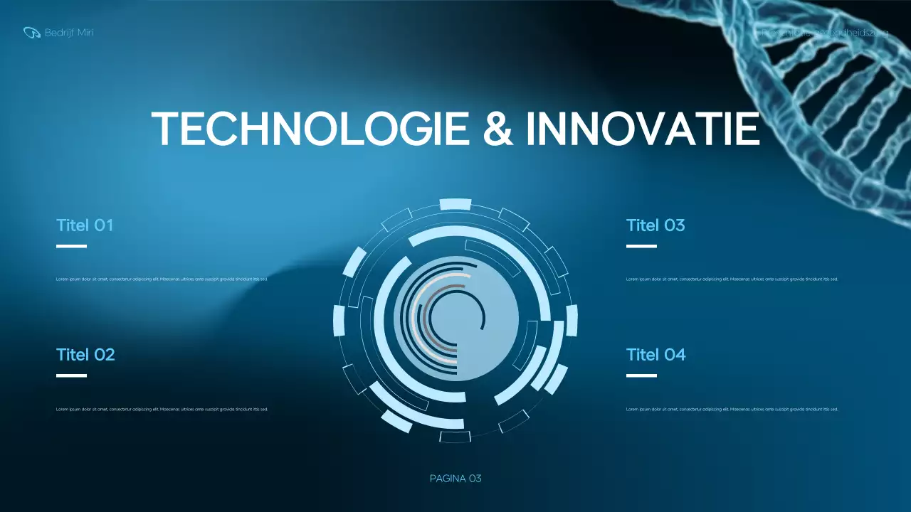 presentatie blauwe moderne gezondheidszorg