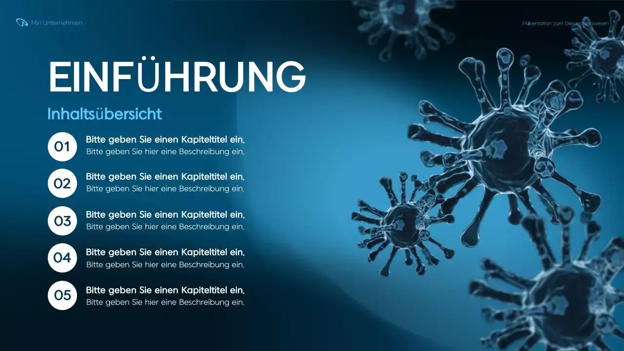 blue modern healthcare Präsentation