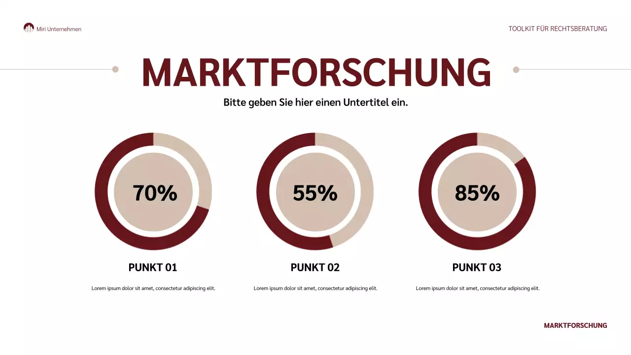 kastanienbraune klassische juristische Präsentation