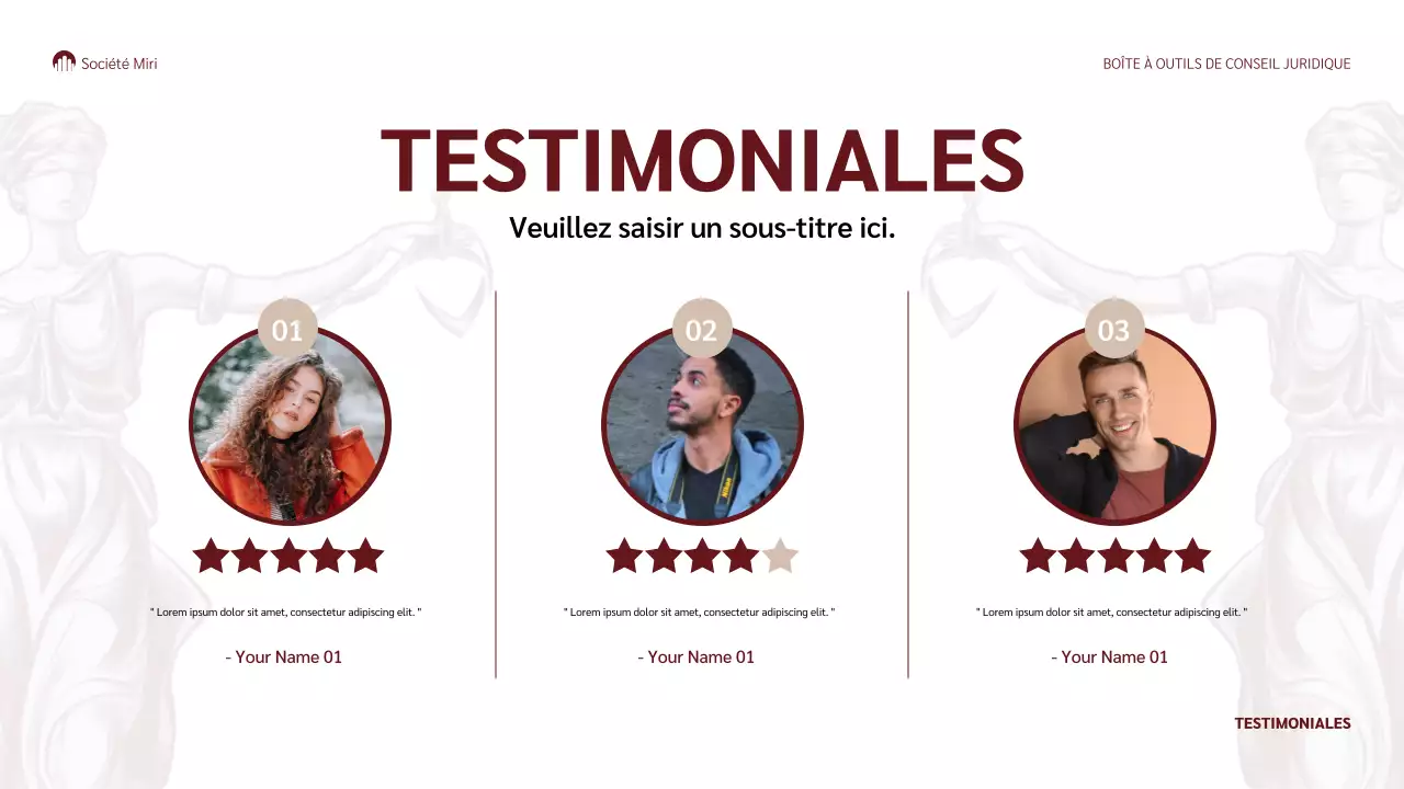 présentation juridique classique marron