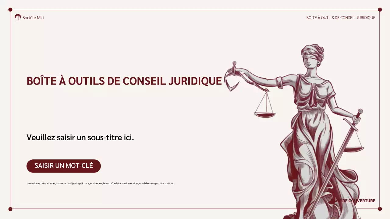 présentation juridique classique marron