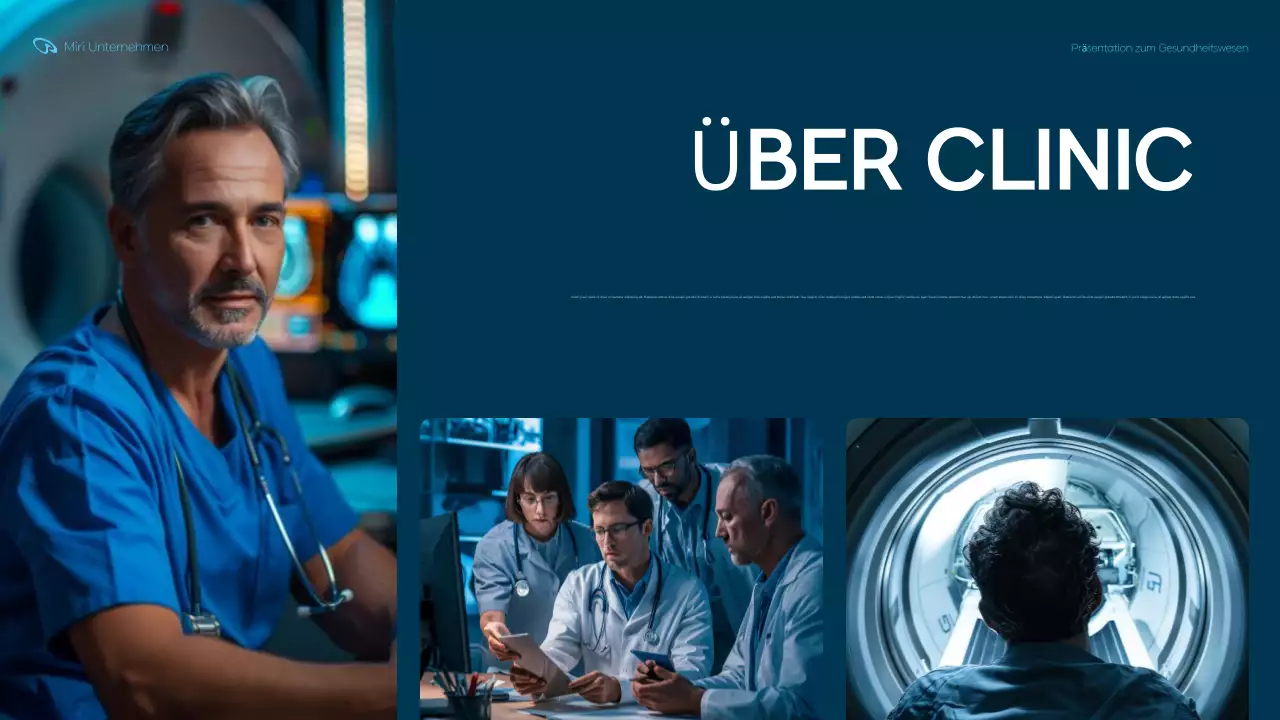 blue modern healthcare Präsentation