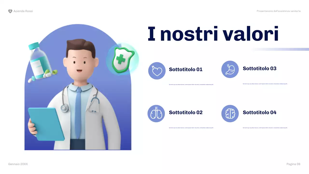 presentazione dell'assistenza sanitaria moderna della marina militare